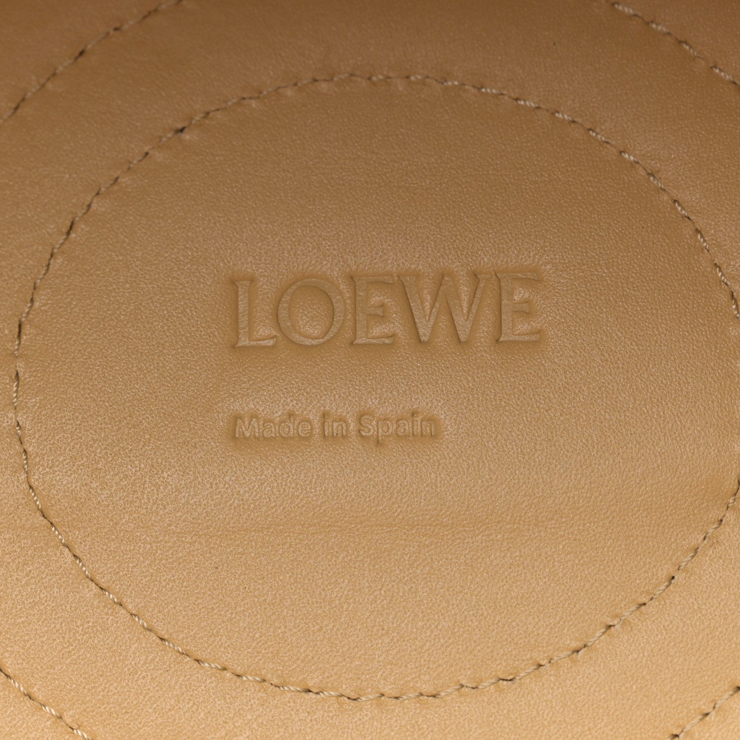 Loewe Shiny Nappa Calfskin Small Paseo Bag Dark Butter 6 of 9