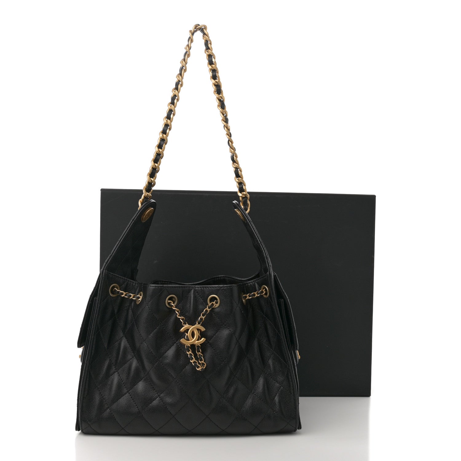 Chanel Caviar Quilted Small Chanel 25 Handbag Black 12 of 12