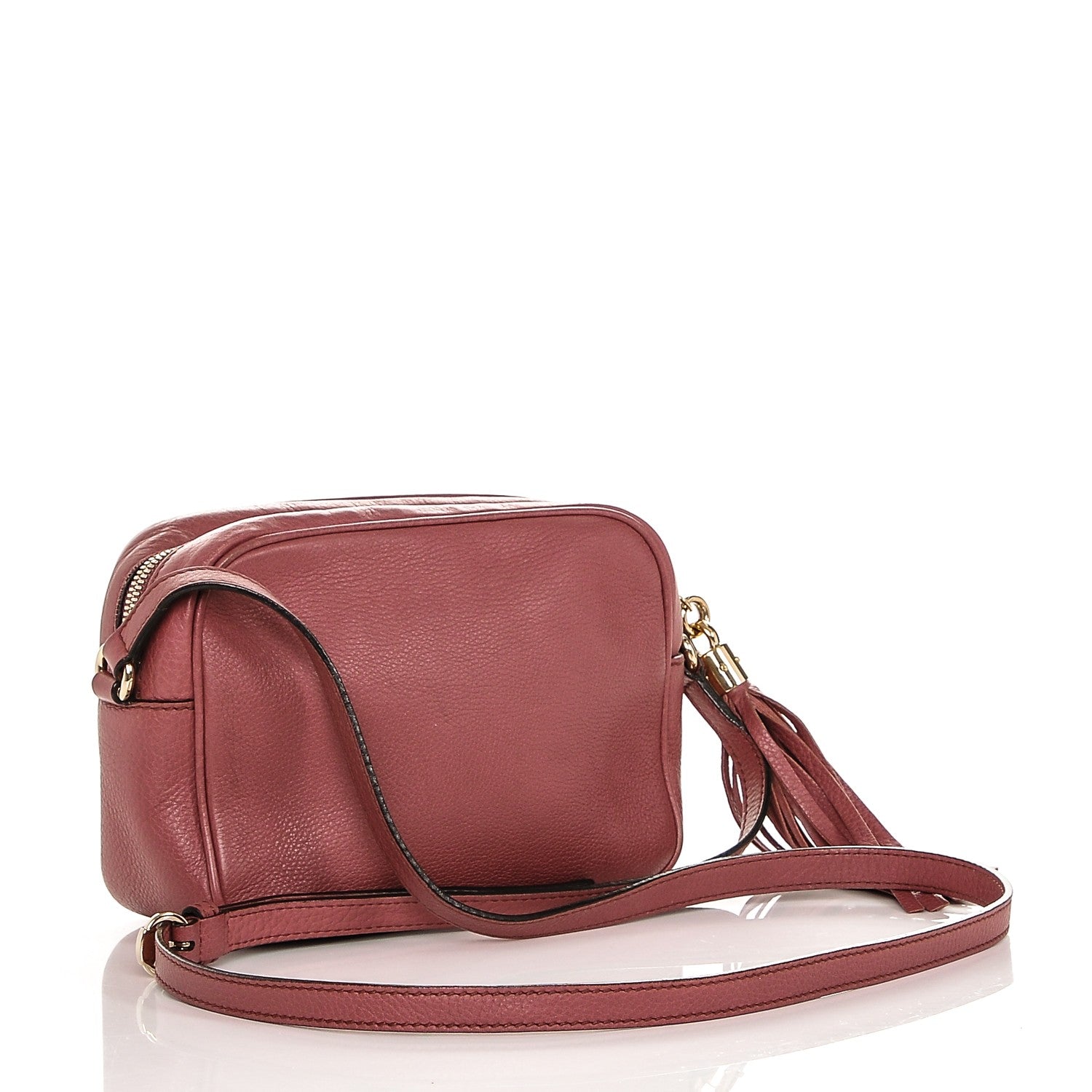 Gucci Pebbled Calfskin Small Soho Disco Bag Rose 3 of 7
