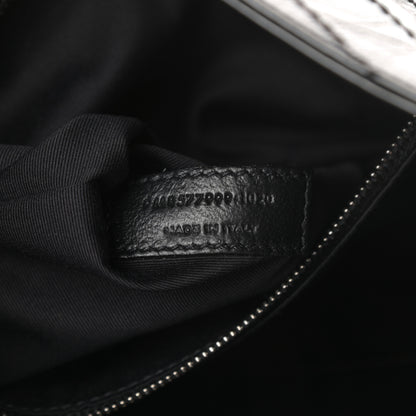 Saint Laurent Crinkled Calfskin Matelasse Monogram Medium Niki Shopper Tote Black 7 of 11