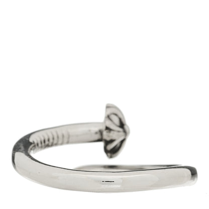 Chrome Hearts Sterling Silver Cross Ball Nail Ring 58 8.5 2 of 4