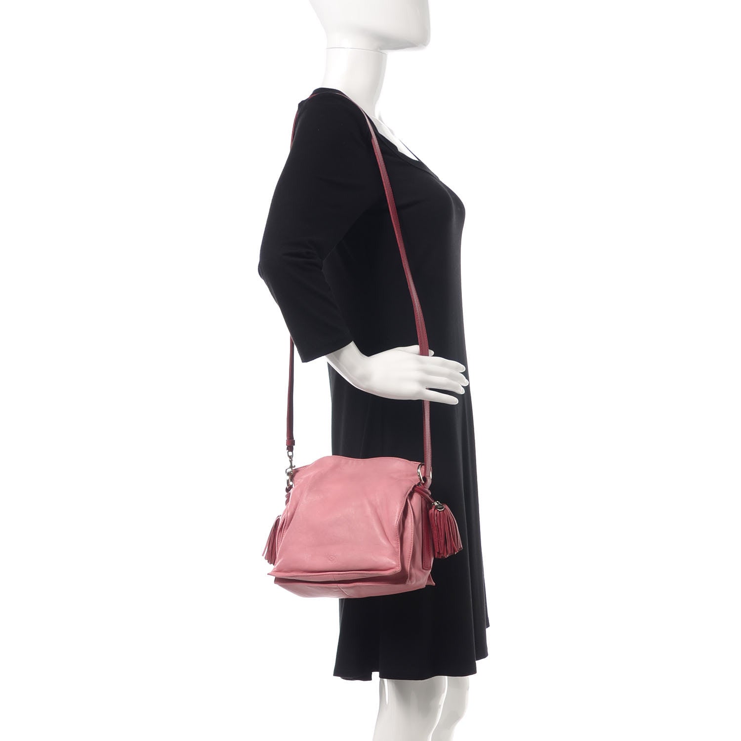Loewe Calfskin Flamenco Shoulder Bag Pink 2 of 12
