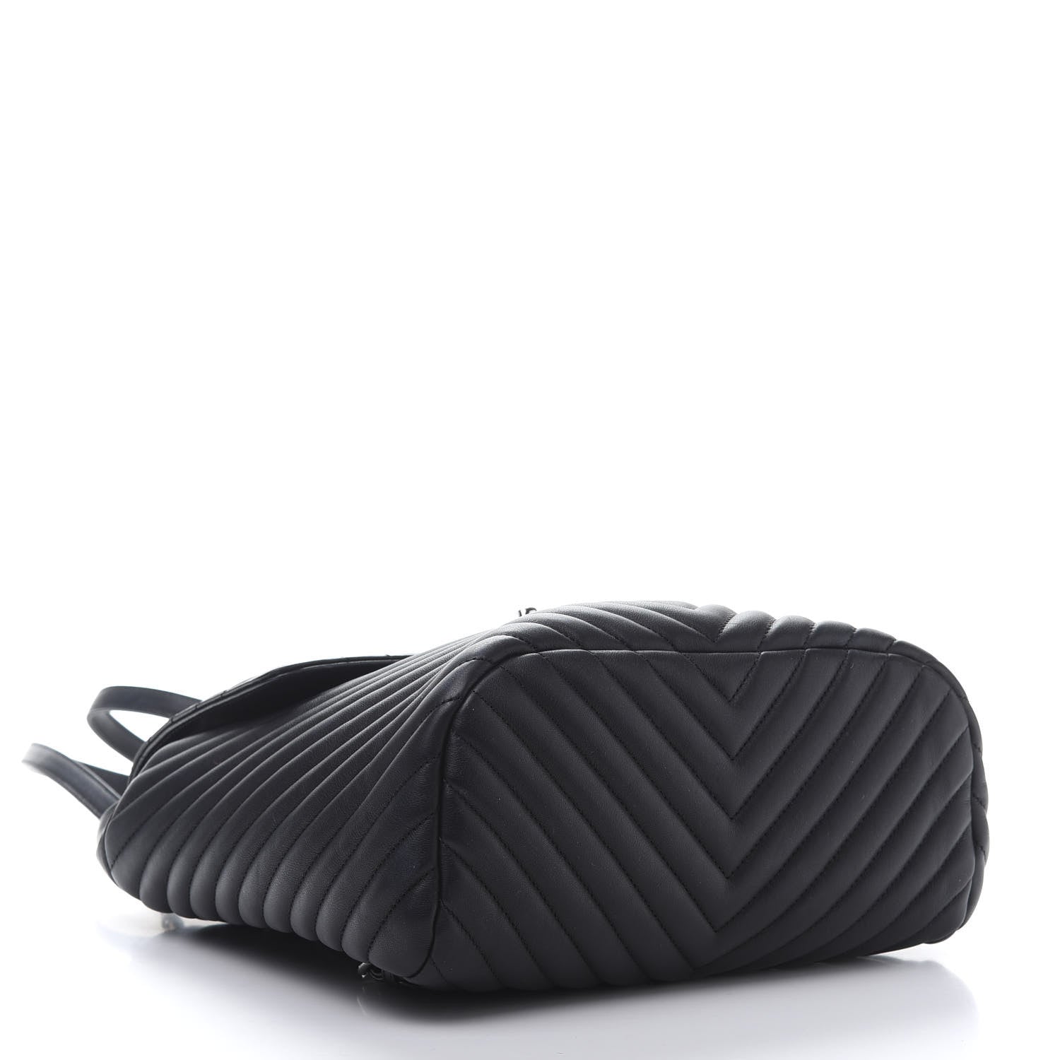 Chanel Calfskin Chevron Quilted Large Urban Spirit Backpack Black 3 of 13