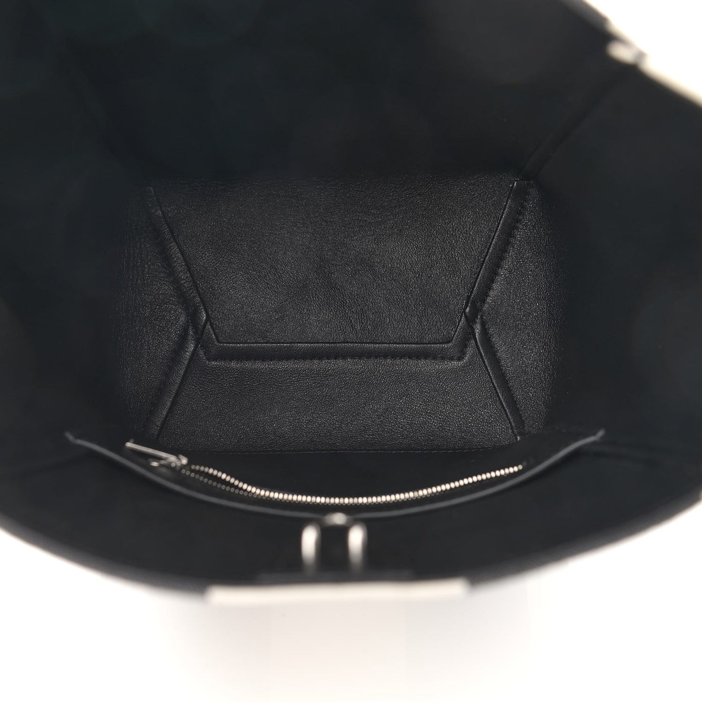 Textured Canvas Small Sangle Bucket Bag Black