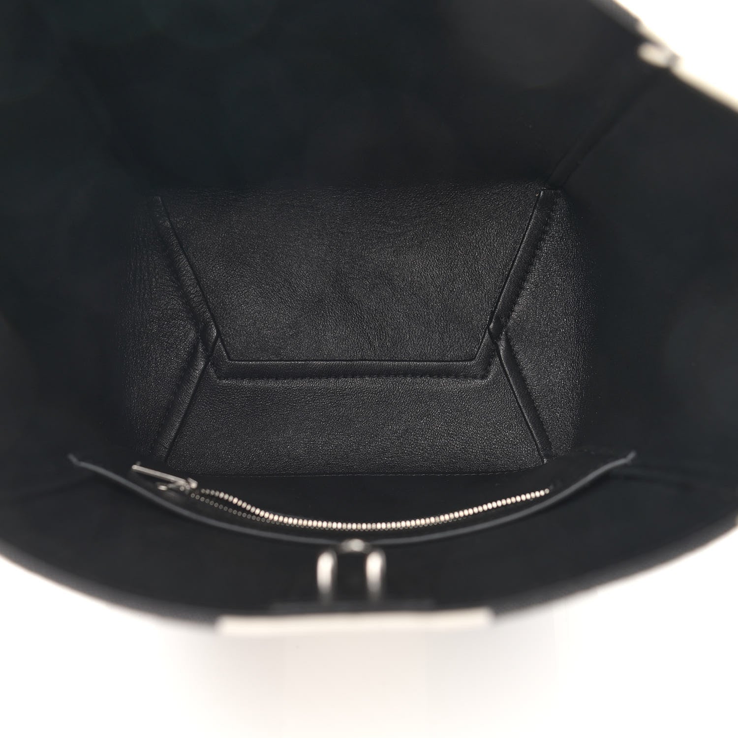 Celine Textured Canvas Small Sangle Bucket Bag Black 5 of 13