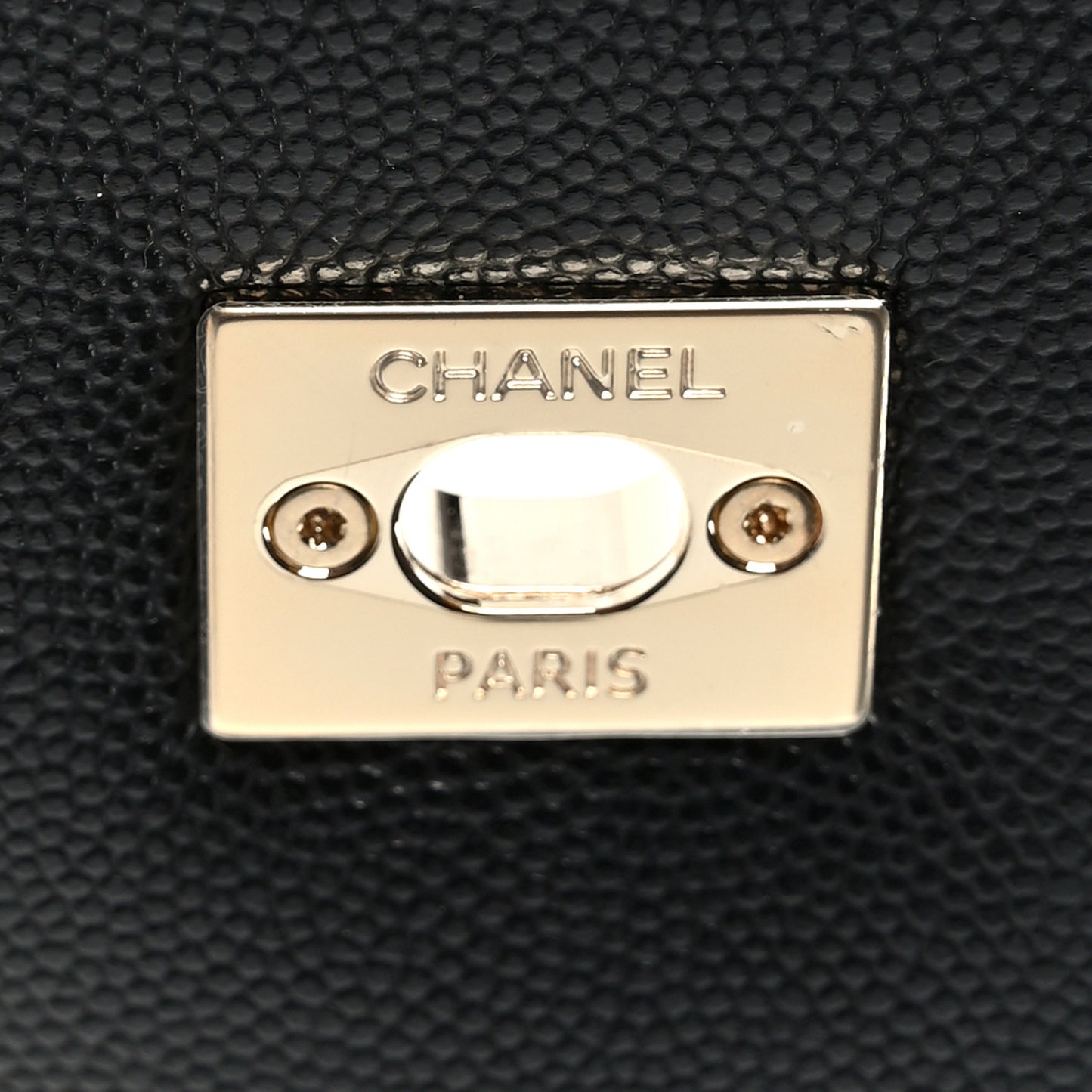 Caviar Quilted Small Coco Handle Flap Black