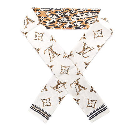 Louis Vuitton Silk Monogram Giant Jungle Bandeau Ivory 1 of 7