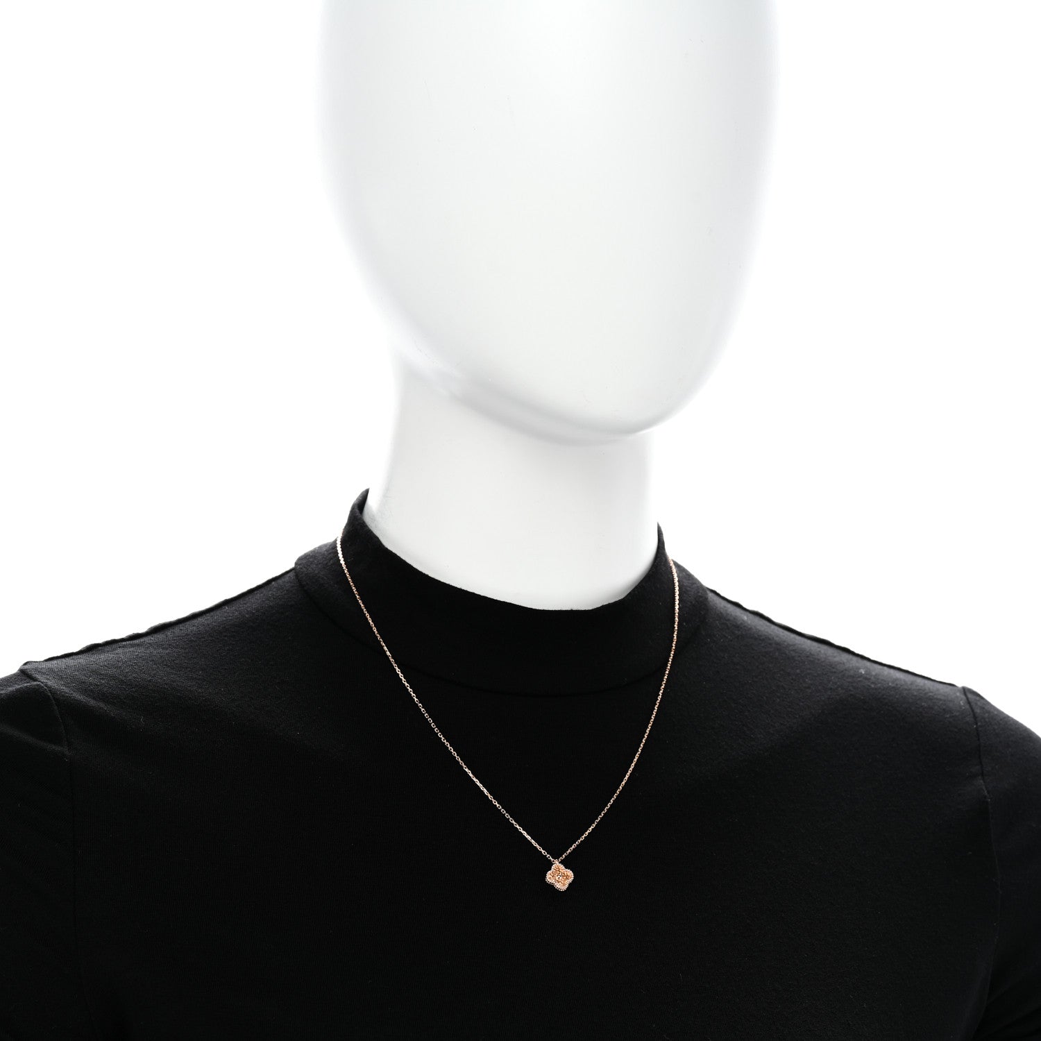 Van Cleef & Arpels 18K Rose Gold Sweet Alhambra Pendant Necklace 2 of 6