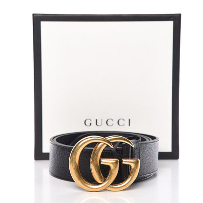 Gucci Textured Calfskin Double G 40mm Belt 85 34 Black 9 of 9
