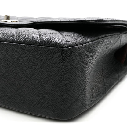 Chanel Caviar Quilted Jumbo Double Flap Black 10 of 10