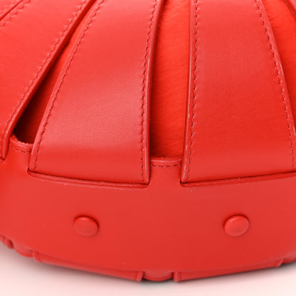 Bottega Veneta French Calfskin Small Shell Bag Chili Tomato 13 of 13