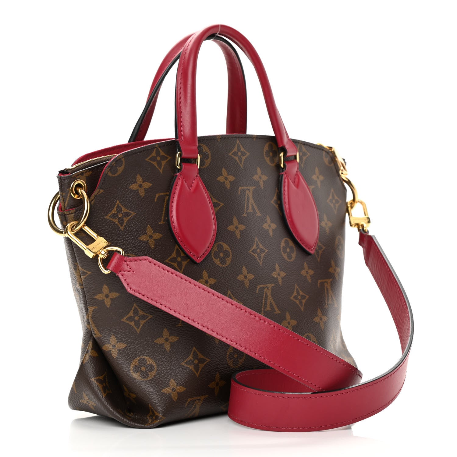 Louis Vuitton Monogram Flower Zipped Tote PM Lie de Vin 3 of 19