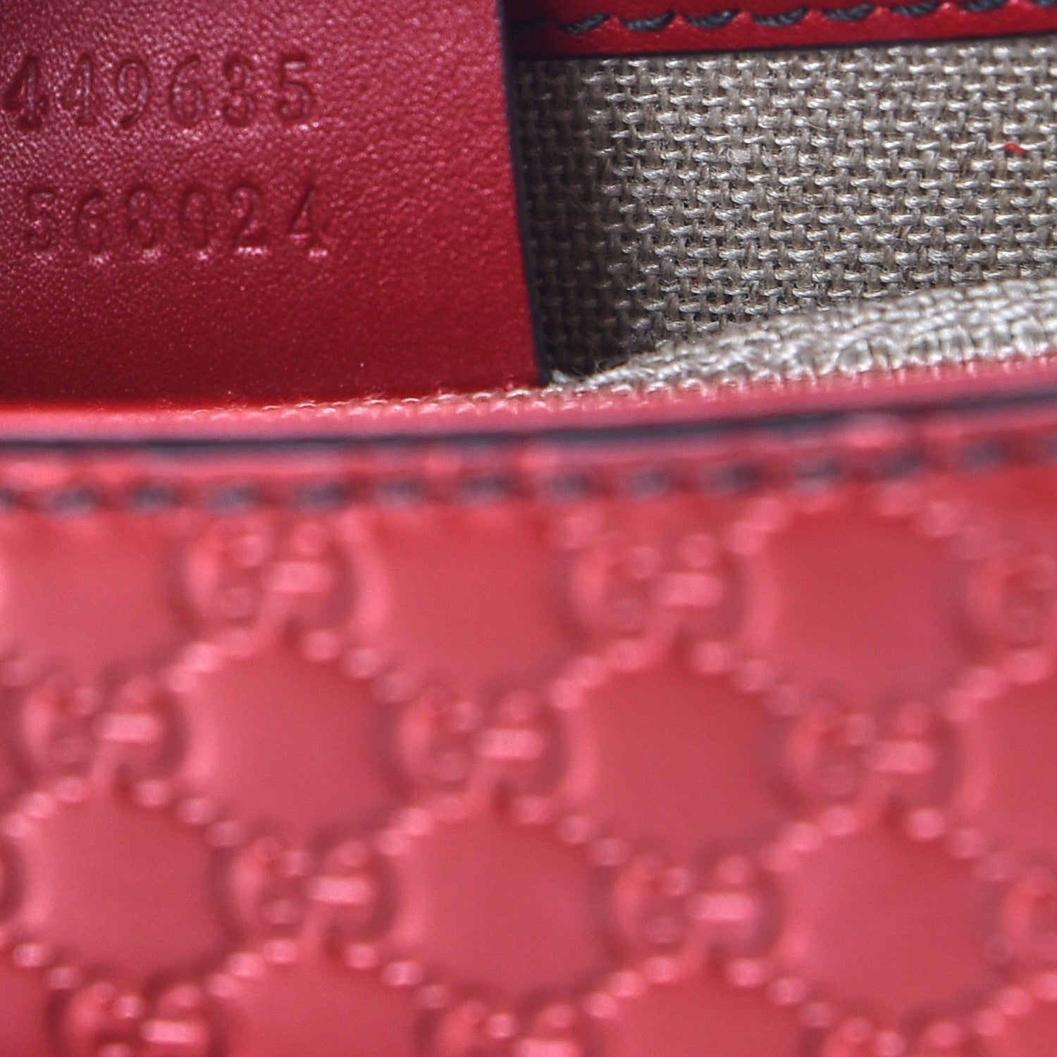 Gucci Microguccissima Medium Emily Chain Shoulder Bag Red 7 of 9
