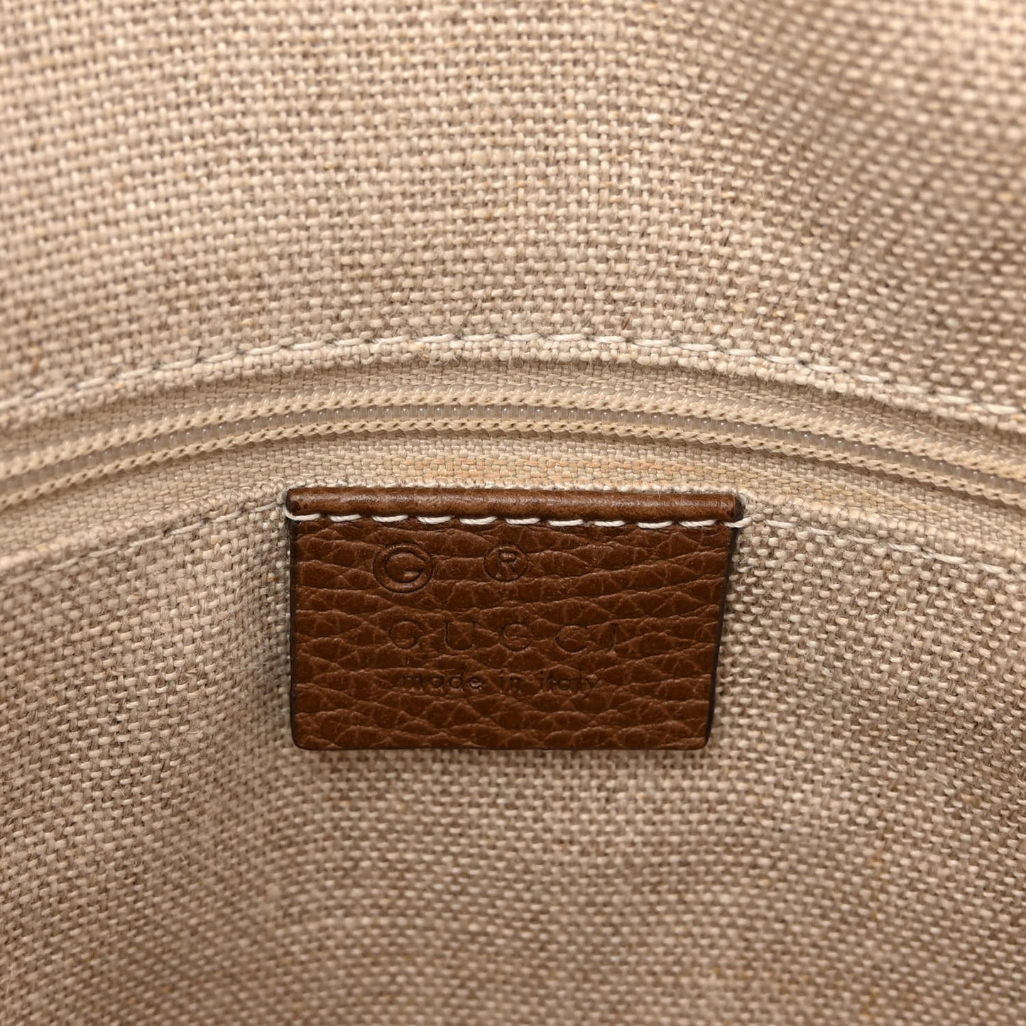 Monogram Medium Bree Shoulder Bag Beige Tabacco