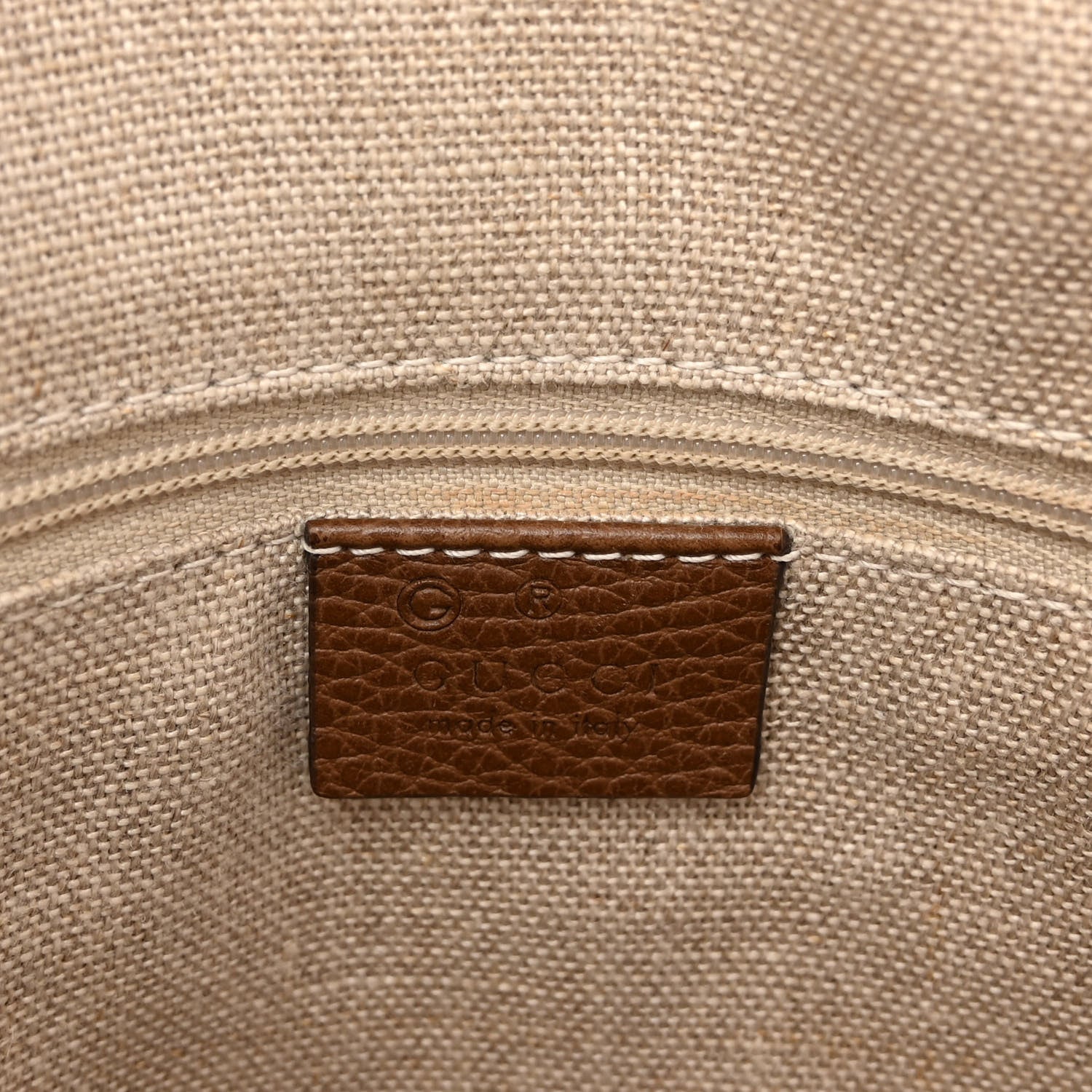 Gucci Monogram Medium Bree Shoulder Bag Beige Tabacco 6 of 9