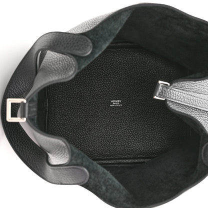 Hermes Taurillon Clemence Picotin Lock 22 MM Black 5 of 11
