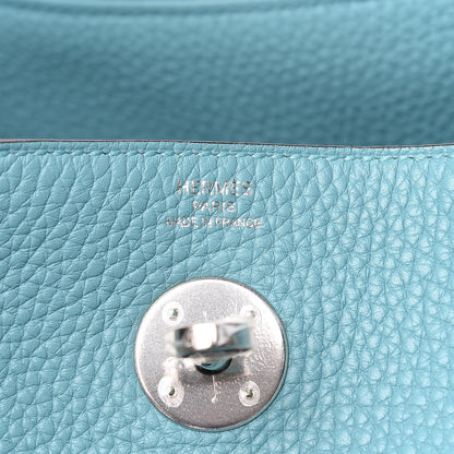 Hermes Taurillon Clemence Lindy 26 Bleu Saint Cyr 6 of 9
