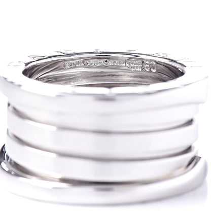 Bulgari 18K White Gold B.Zero1 4 Band Ring 50 5.25 4 of 5