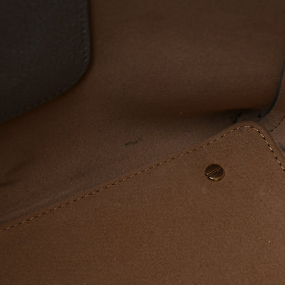 MCM Metallic Grained Calfskin Medium Top Zip Tote Spike Silver 12 of 18