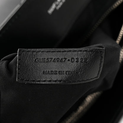 Saint Laurent Calfskin Y Quilted Monogram Large Loulou Chain Satchel Black 7 of 11