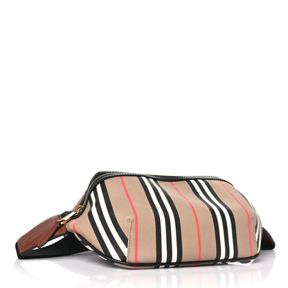 Burberry E-Canvas Icon Stripe Sonny Bum Bag Archive Beige 4 of 8