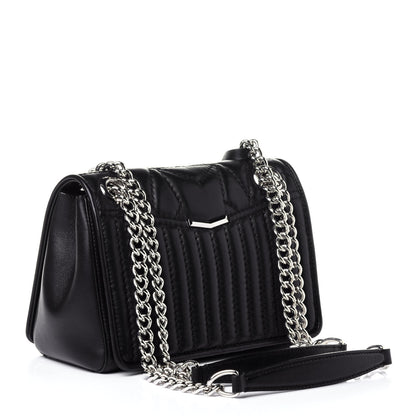 Jimmy Choo Lambskin Small Helia Shoulder Bag Black 3 of 10