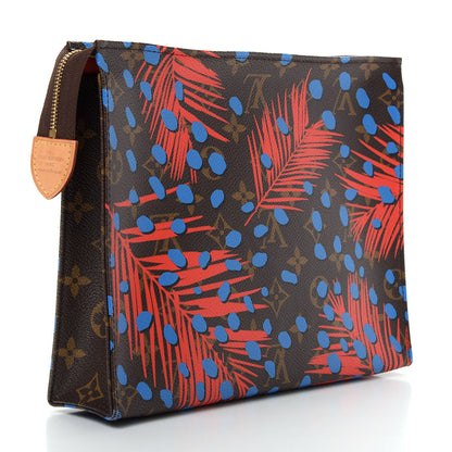 Louis Vuitton Monogram Jungle Dots Toiletry Pouch 26 Coquelicot Denim 3 of 7