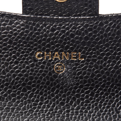 Chanel Caviar Quilted Flap Card Holder Black 8 of 9