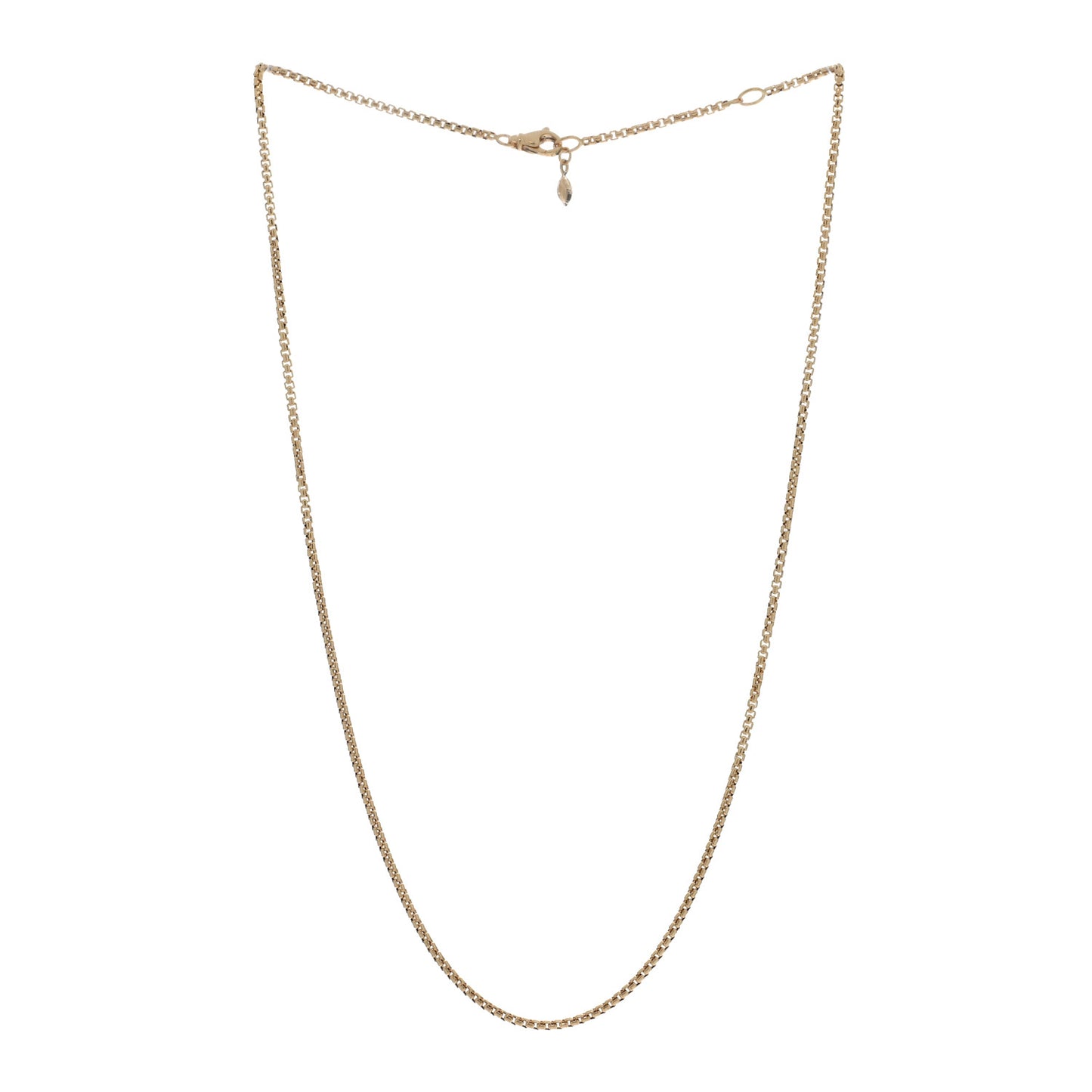 18K Yellow Gold 1.7mm Box Chain Necklace