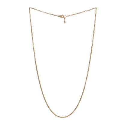 David Yurman 18K Yellow Gold 1.7mm Box Chain Necklace 3 of 4