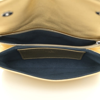 Louis Vuitton Metallic Lambskin Embossed Monogram Pochette Coussin Gold 7 of 10