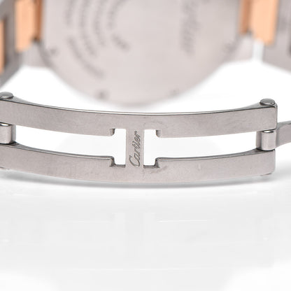 Cartier Stainless Steel 18K Pink Gold Diamond 33mm Ballon Bleu De Cartier Automatic Watch Champagne 6 of 9