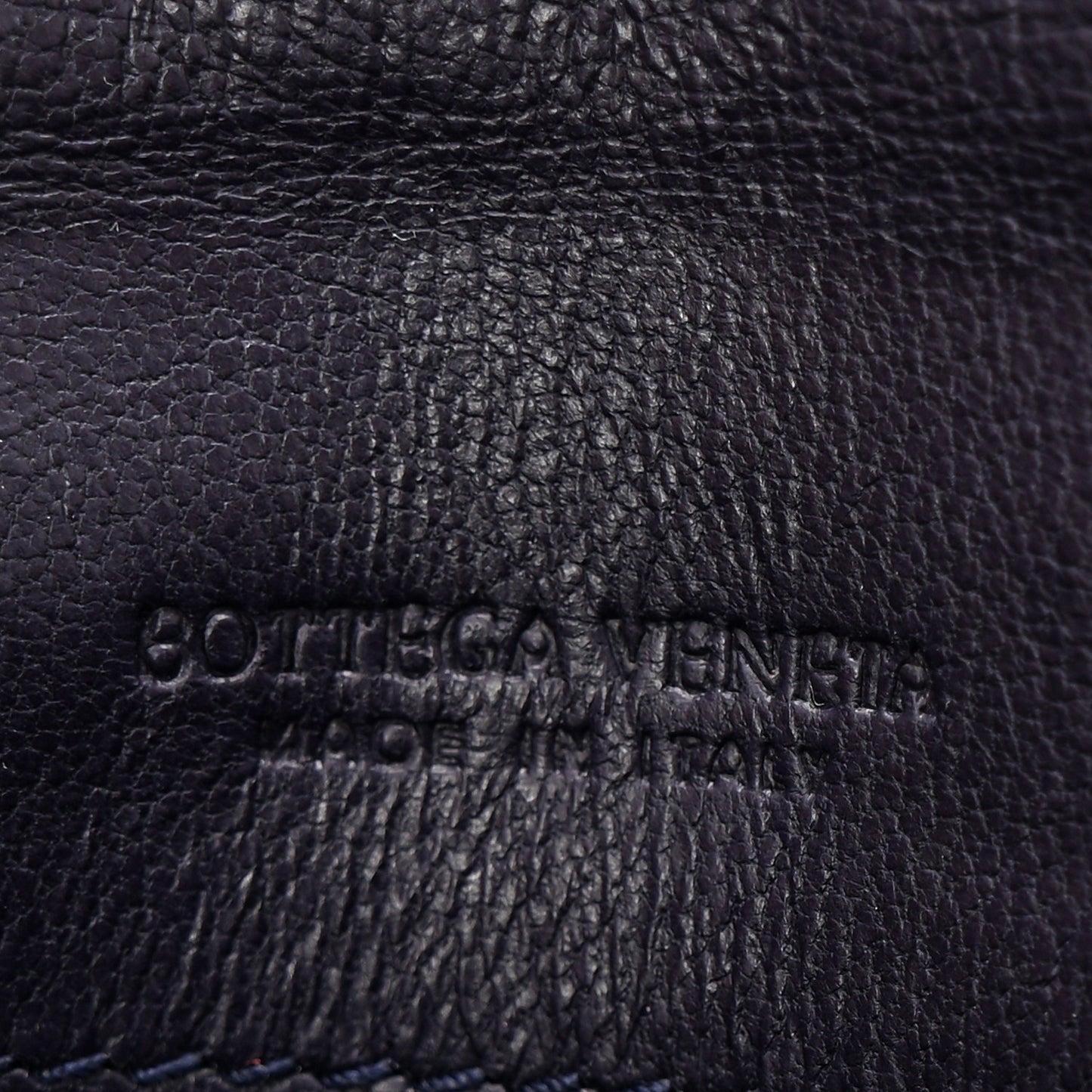 Nappa Intrecciato Continental Flap Wallet Dark Blue