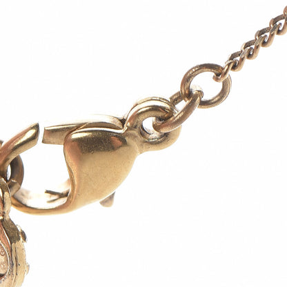 Chanel Gripoix Poured Glass Crystal CC Necklace Gold 6 of 6