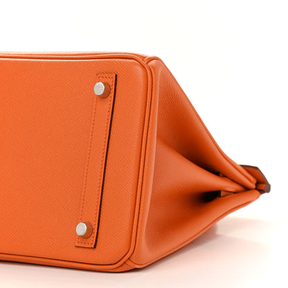 Hermes Epsom Birkin 30 Orange 9 of 11