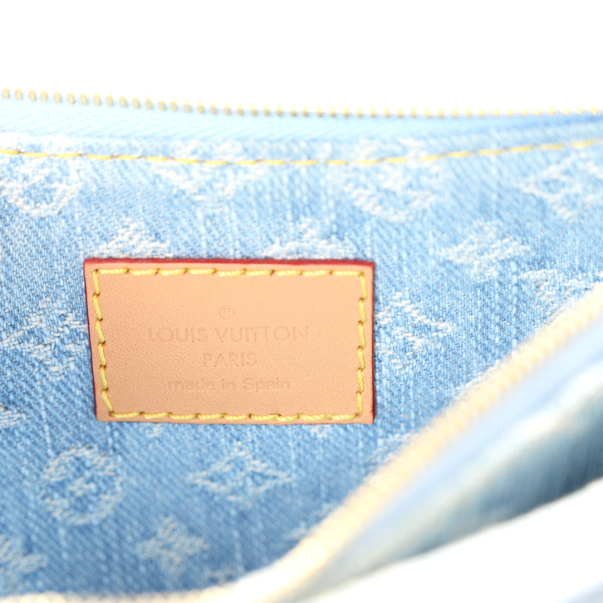 Monogram Denim Liv Pochette Sky Blue