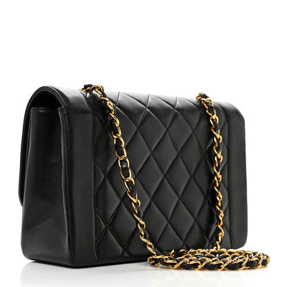 Chanel Lambskin Quilted Medium Single Flap Black 2 of 10