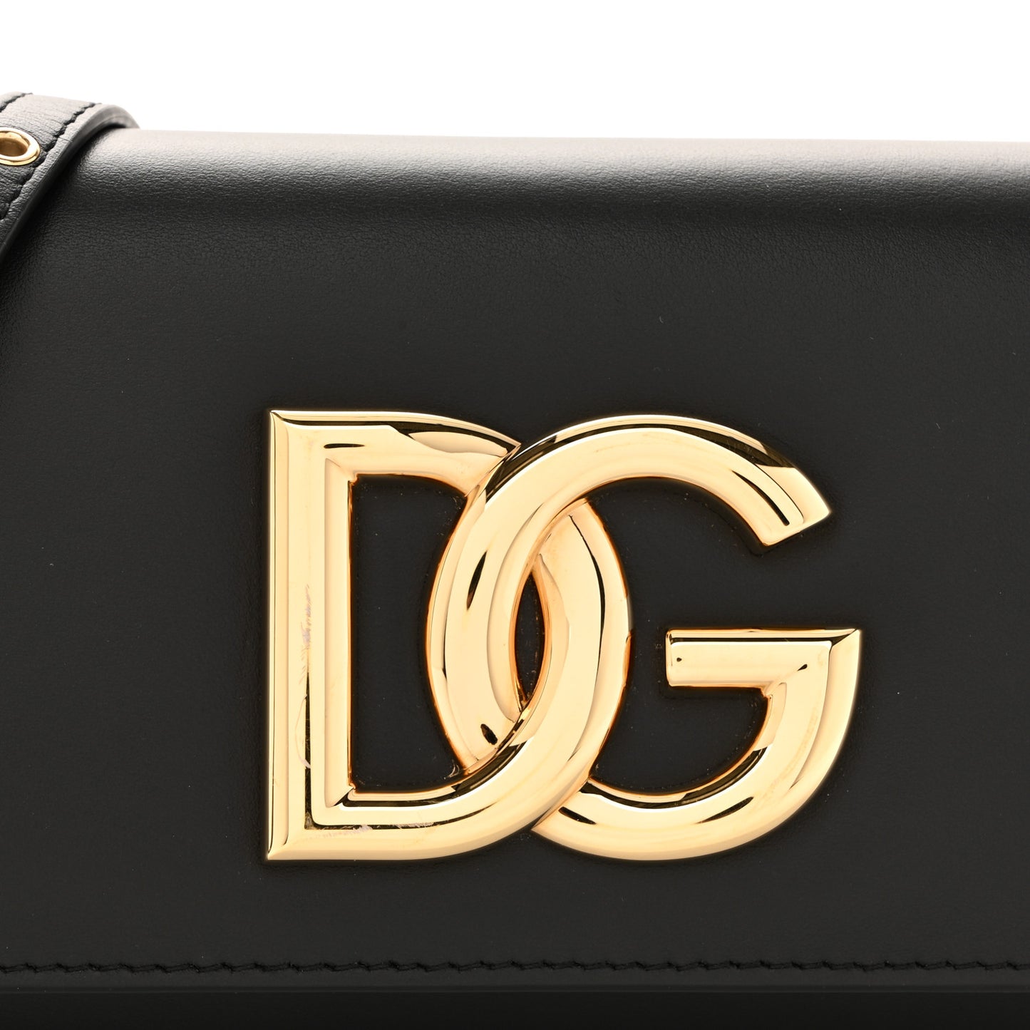 Calfskin DG Millennials Crossbody Bag Black