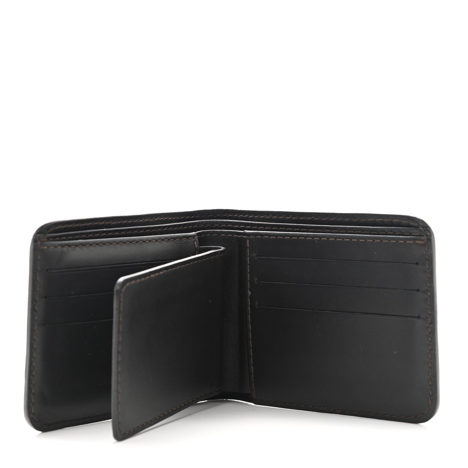 Louis Vuitton Utah 6 Cards Bill Holder Wallet Coffee 6 of 9
