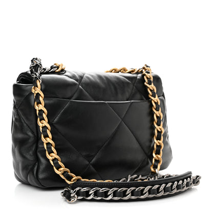Chanel Goatskin Quilted Medium Chanel 19 Flap Black 3 of 11