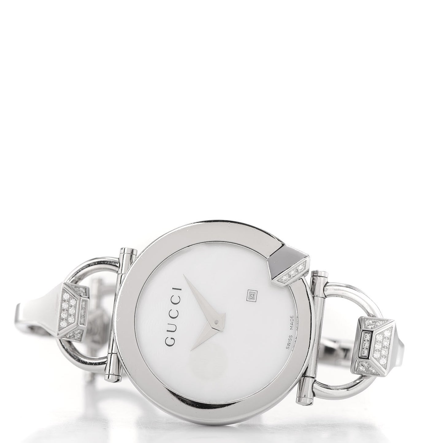 Stainless Steel Diamond Mother of Pearl 35mm Chiodo Quartz Watch
