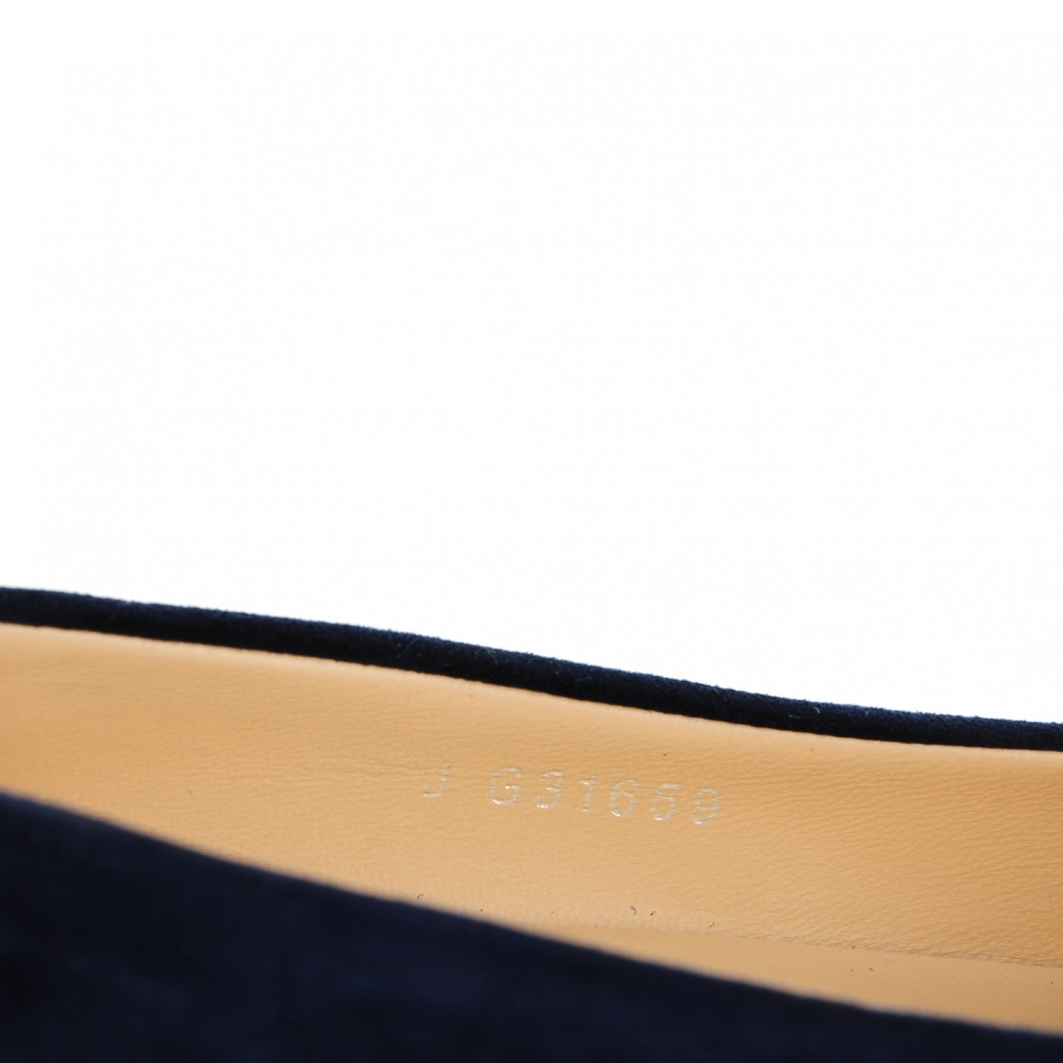Chanel Suede Goatskin Cap Toe Low Heel Pumps 36 Navy 8 of 9