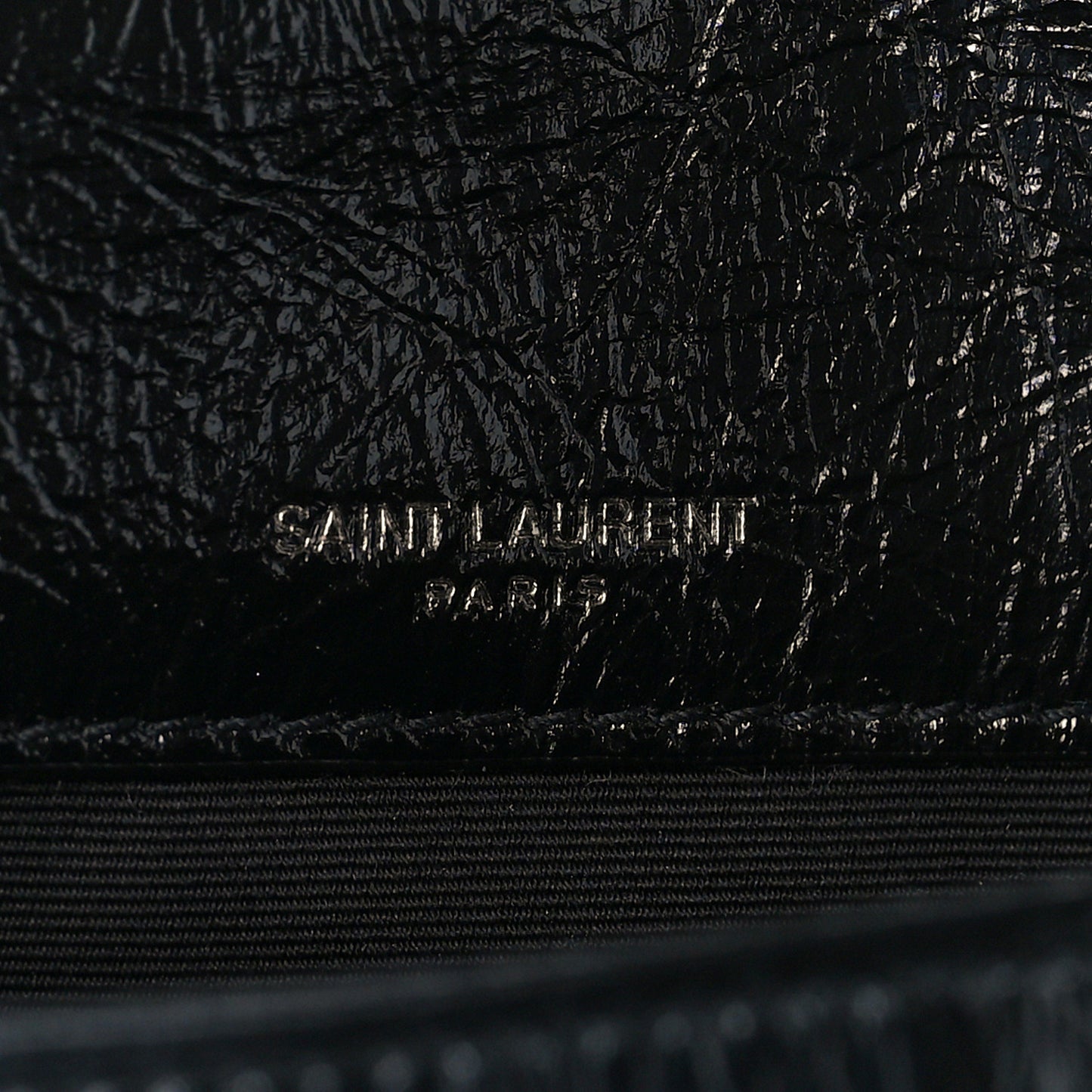 Crinkled Lambskin Matelasse Monogram Baby Niki Chain Satchel Black