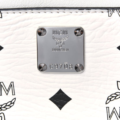 MCM Visetos Shopper Tote White 6 of 18