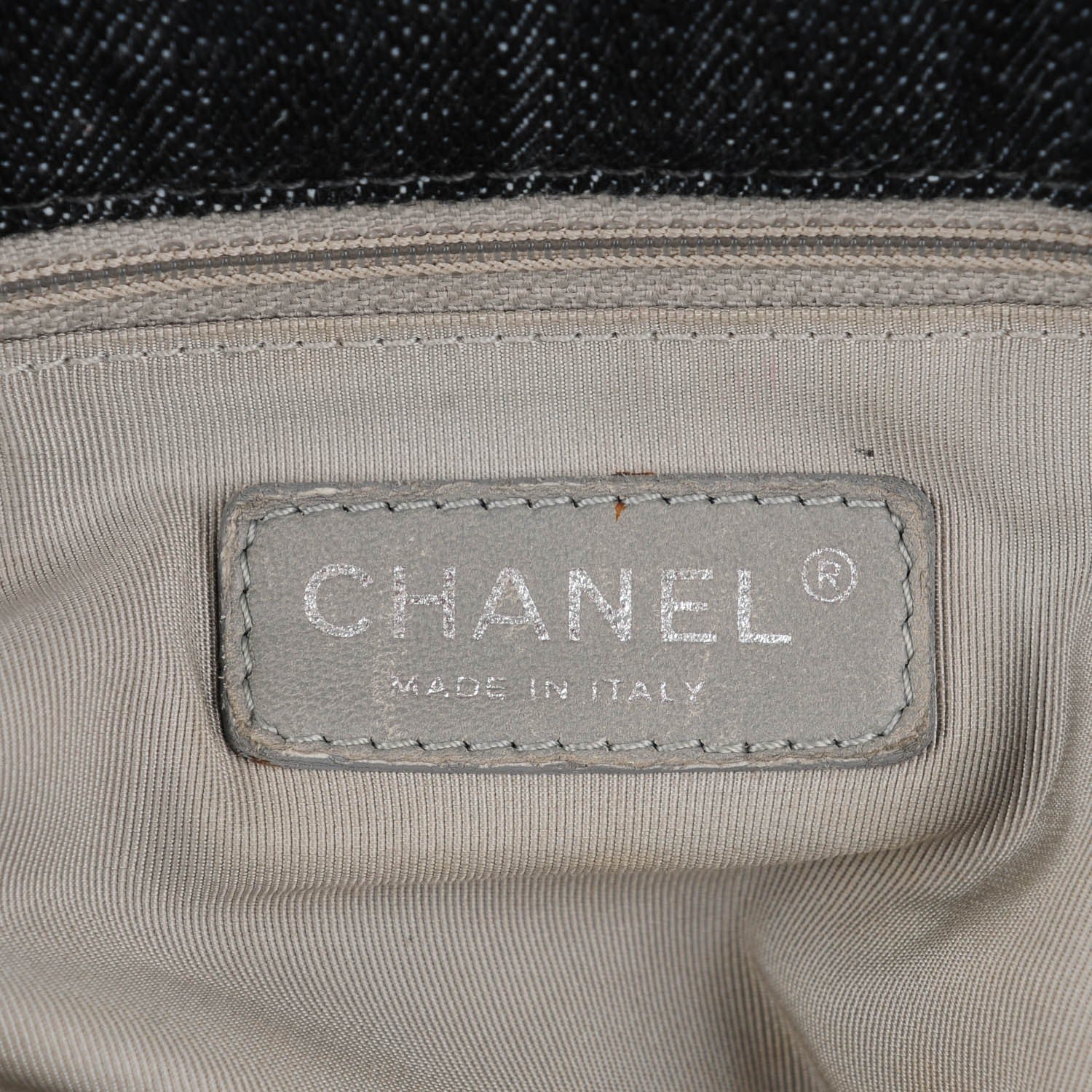 Chanel Denim Quilted Stretch Spirit Messenger Bag 6 of 9
