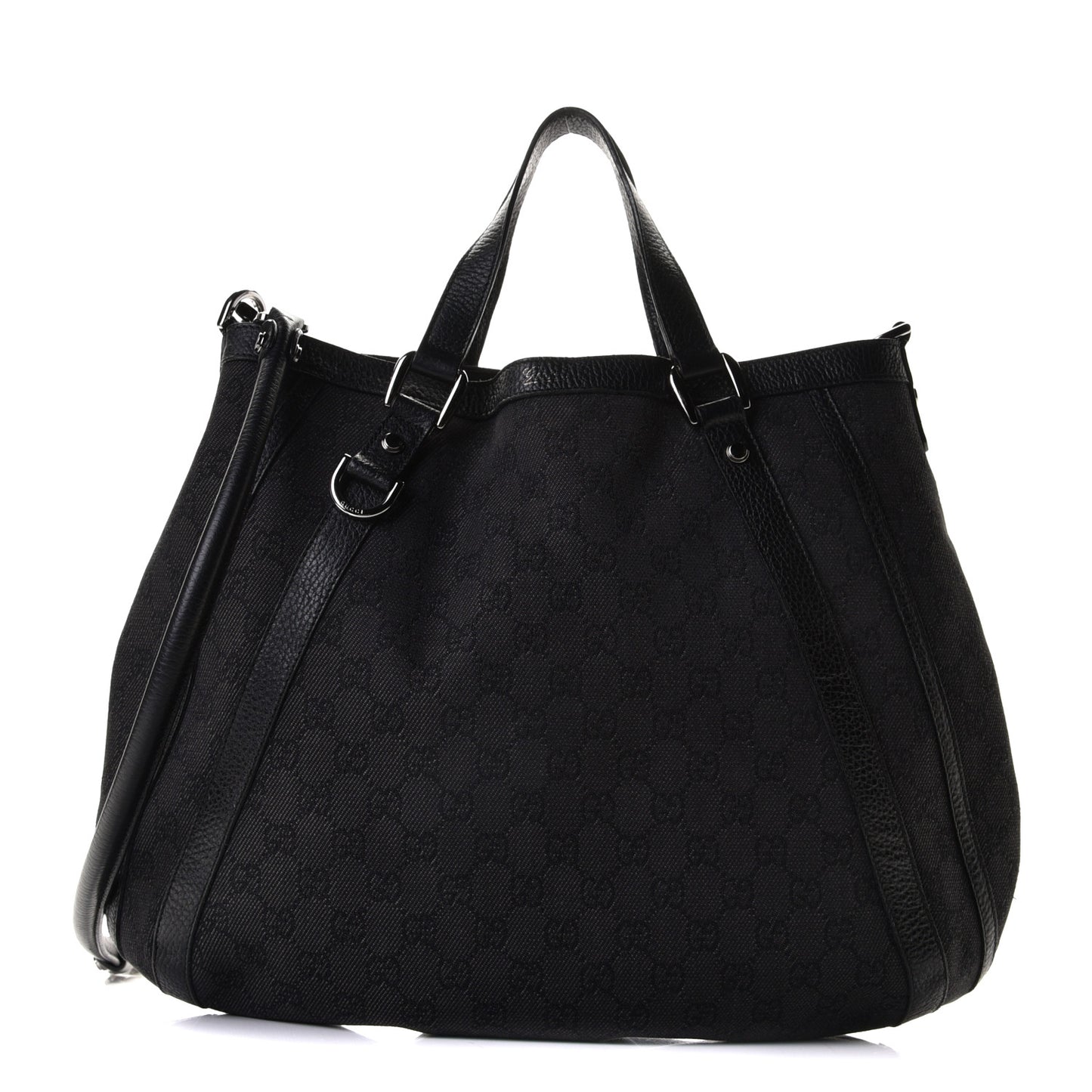 Monogram Medium Abbey Convertible Tote Black