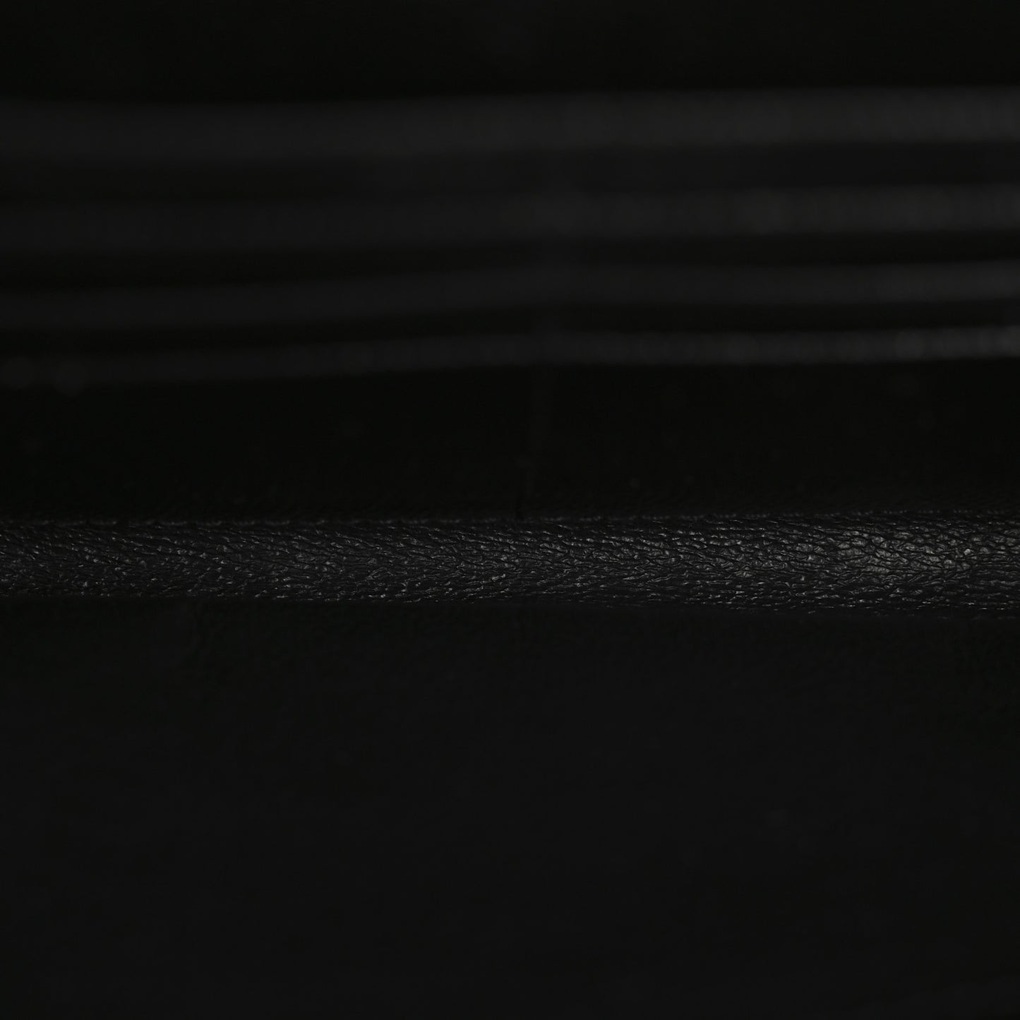 Grain De Poudre Matelasse Chevron Monogram Flap Wallet Black