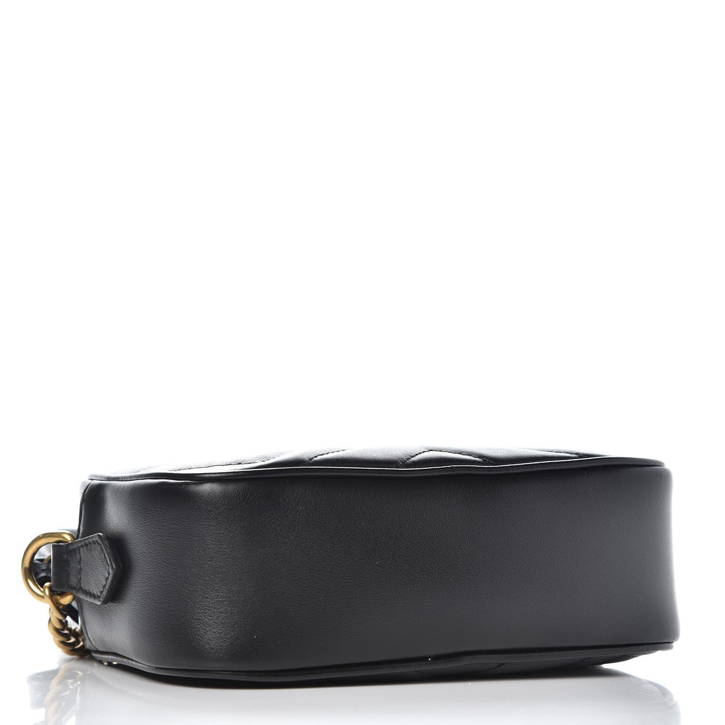 Calfskin Matelasse Mini GG Marmont Chain Shoulder Bag Black