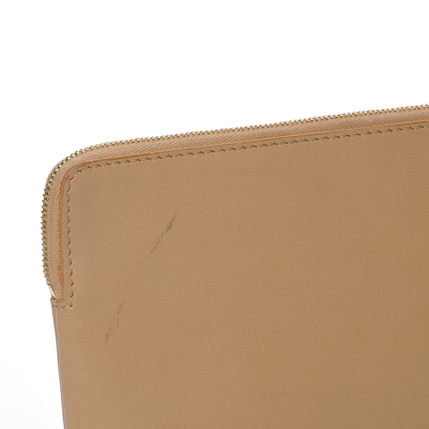 Celine Lambskin Bi-Color Solo Clutch Pouch Nude 9 of 11