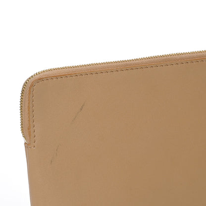 Celine Lambskin Bi-Color Solo Clutch Pouch Nude 9 of 11
